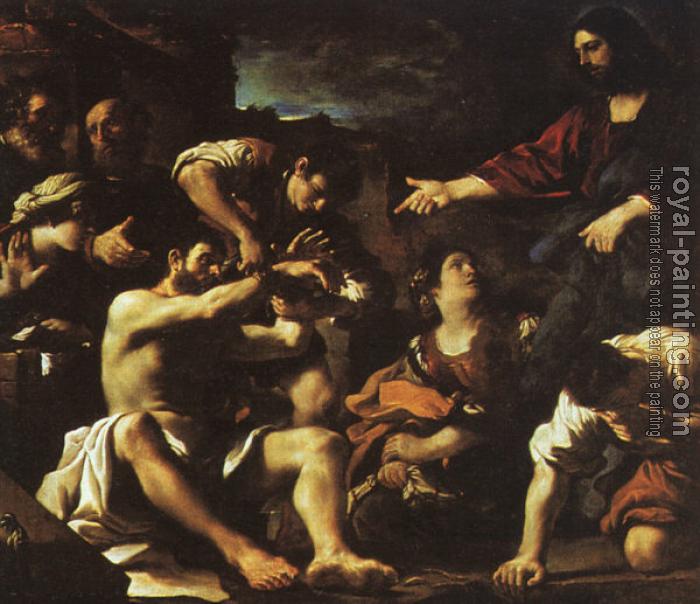 Guercino : Raising of Lazarus